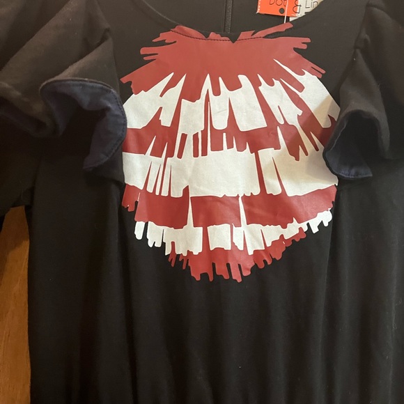 Girl’s size 10 NWT Dot and Line Blue Dress - Picture 3 of 5